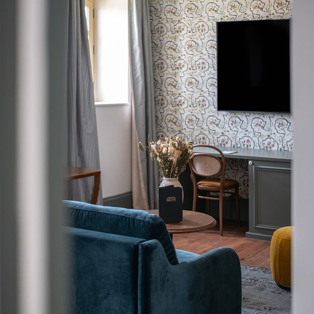 Chambre spacieuse route des vins